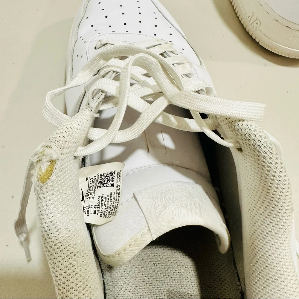 Nike Air Force 1 '07‎ Low Mens White Shoes Sneakers CW2288-111 Af1 Size 15